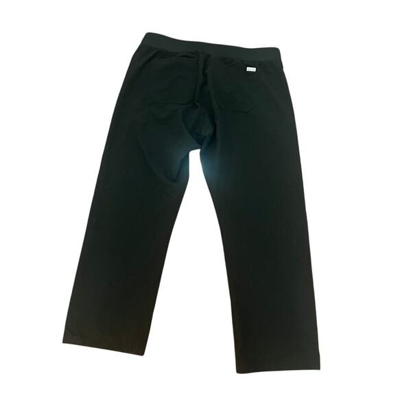 EUC Figs black w gray drawstring scrub pants sz XL Petite nurse medical - Picture 2 of 6